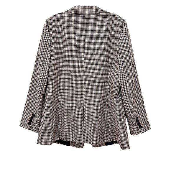 Talbots Houndstooth Blazer Wool Blend Women’s Size 12 - Picture 4 of 11